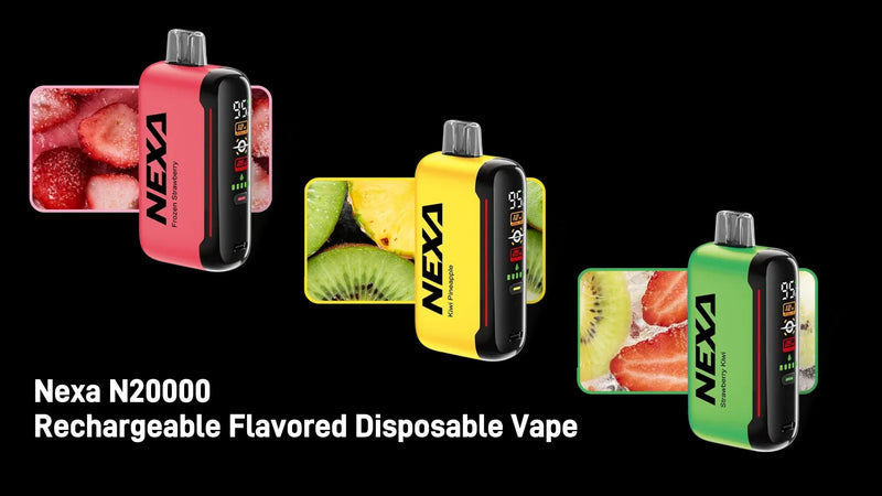 VapoRider: Nexa N20000 Rechargeable Flavored Disposable Vape with 20000 Puffs