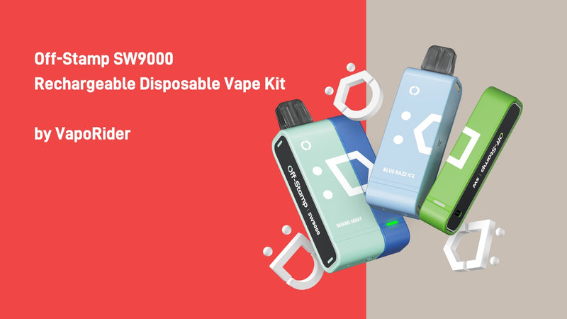 Off-Stamp SW9000 Rechargeable Disposable Vape Kit by VapoRider