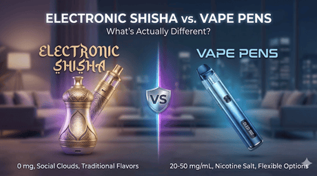 Electronic shisha vs vape pen comparison cover