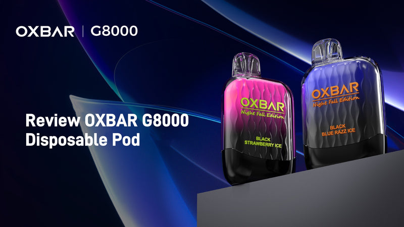 Review OXBAR G8000 Disposable Pod with best online vape shop Vaporider
