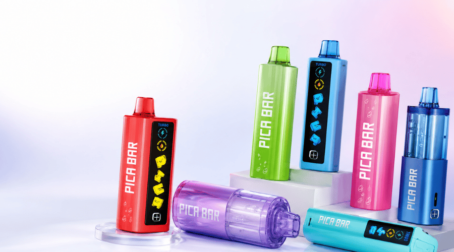 PICA BAR vape lineup with different device styles