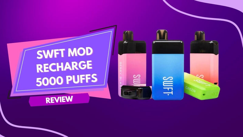 Experience Flavorful Vaping with SWFT Mod 5000 Puffs Rechargeable Disposable at VapoRider