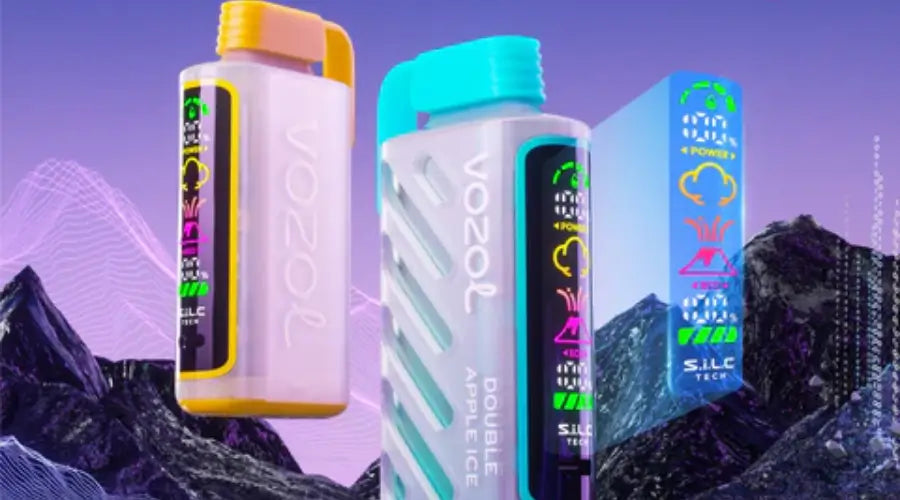 Vozol Gear Eco Mode, Power Mode vape, intelligent power management, battery icon, green leaf icon, lightning bolt icon, energy control - Vozol Gear Power 20K Disposable Review – VapoRider