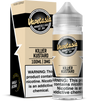 Original Killer Kustard by Vapetasia 100ML bottle of vanilla custard e-liquid with 70/30 VG/PG ratio and 0MG, 3MG, 6MG nicotine options.