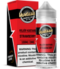 Strawberry Killer Kustard by Vapetasia 100ML bottle featuring ripe strawberries blended with creamy vanilla custard, 70/30 VG/PG ratio, available in 0MG, 3MG, and 6MG nicotine strengths.