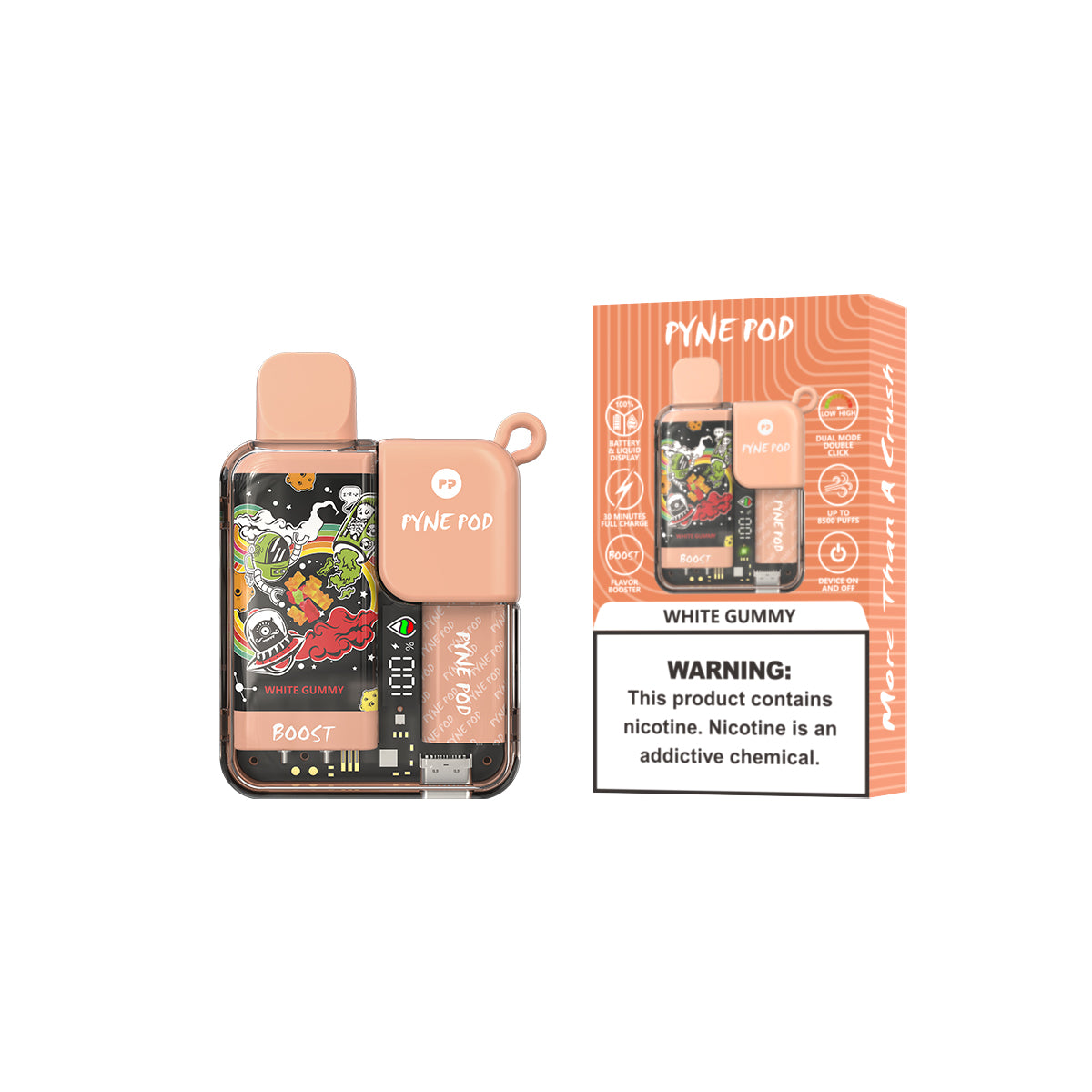 Pyne Pod Rechargeable Disposable – 8500 Puffs – VapoRider