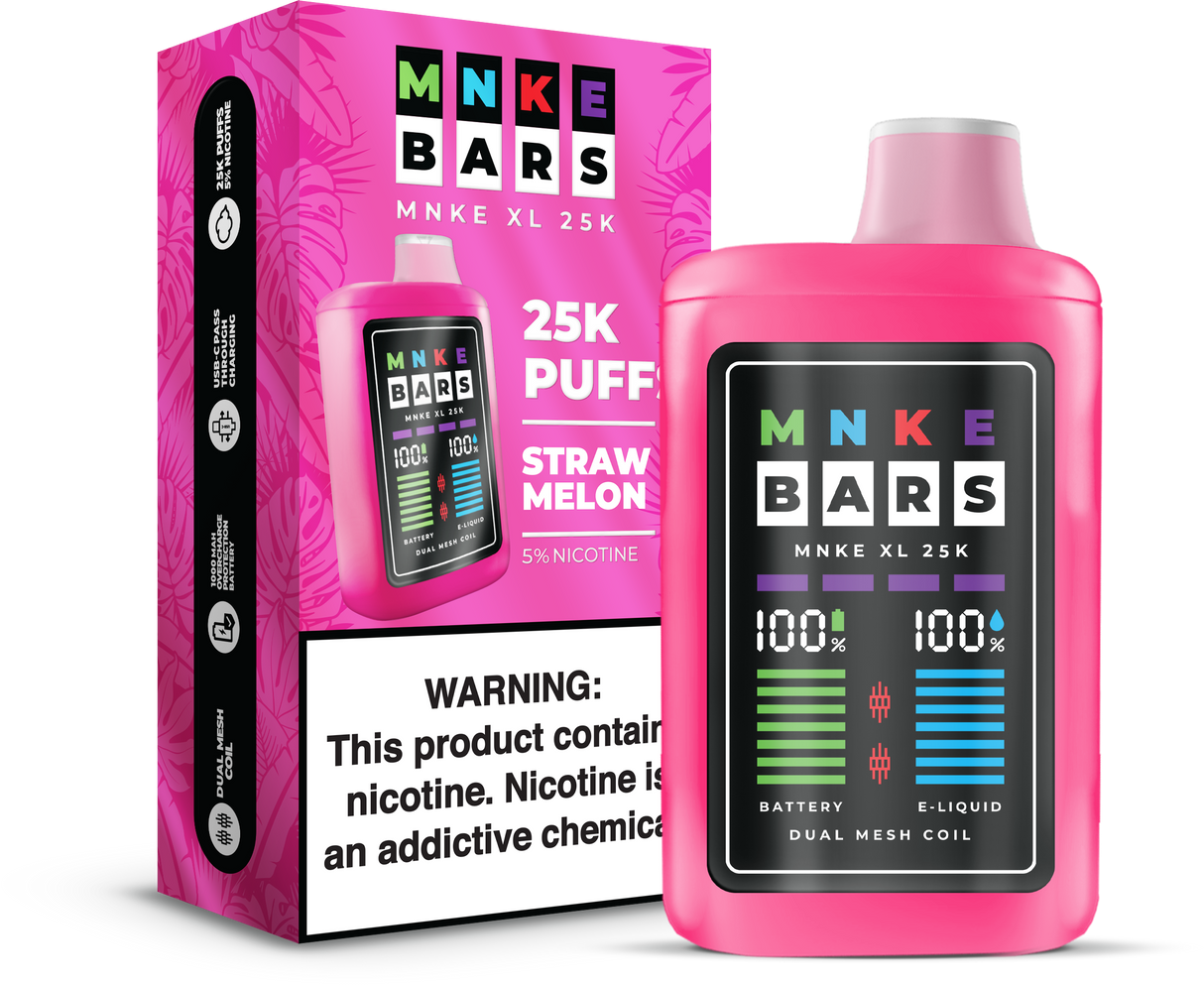 MNKE Bars XL 25K Puff Disposable Device – 25,000 Puffs