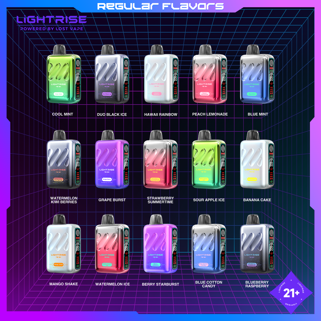 LIGHTRISE TB 18K Disposable Vape - 18,000 Puffs by LOST VAPE LIGHTRISE TB 18K Disposable Vape - 18,000 Puffs by LOST VAPE
