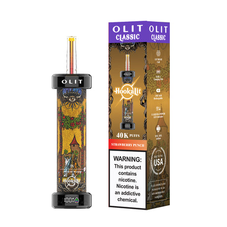 Made in USA | OLIT HookaLit 40K Puff Disposable E-Hookah - 40,000 Puffs
