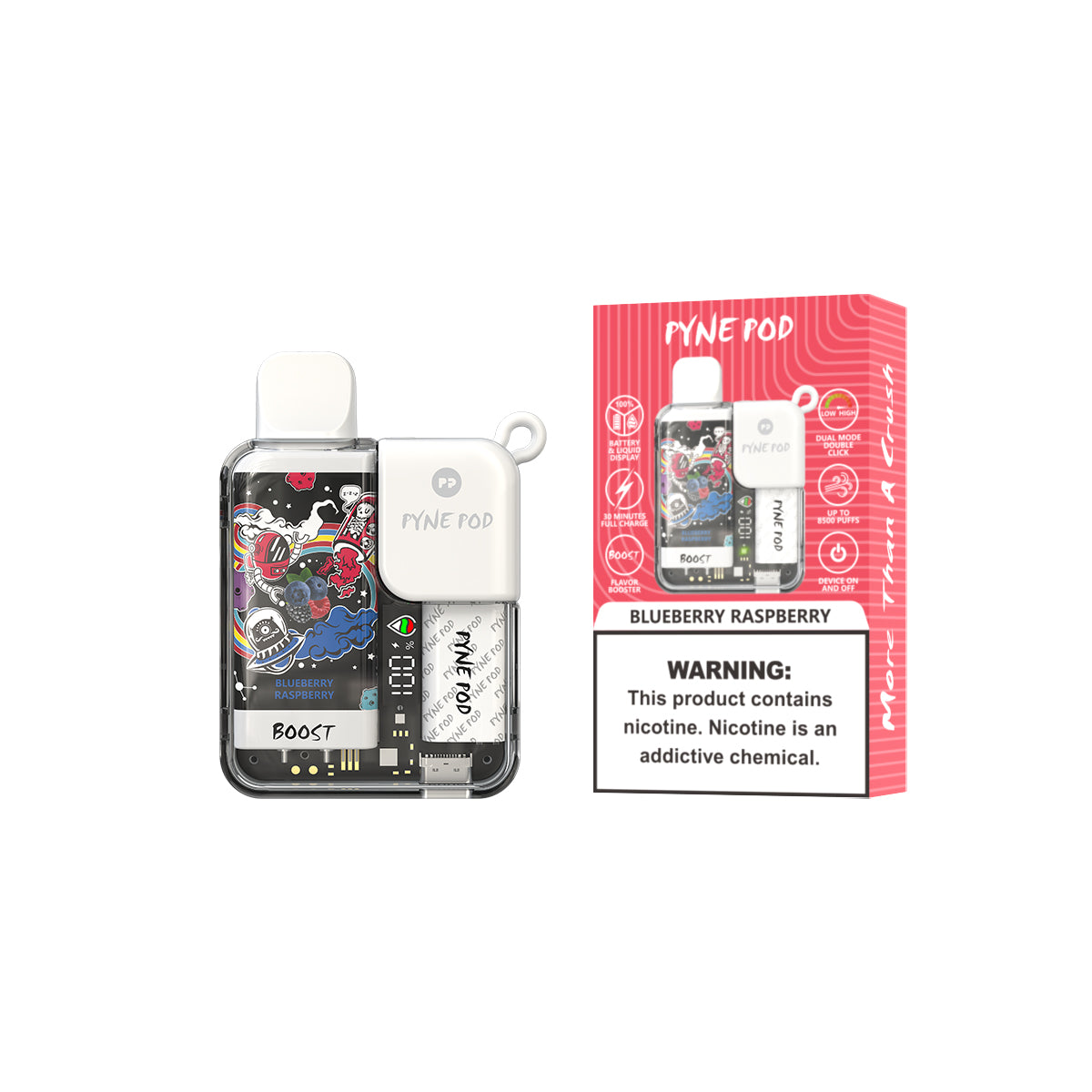 Pyne Pod Rechargeable Disposable – 8500 Puffs – VapoRider