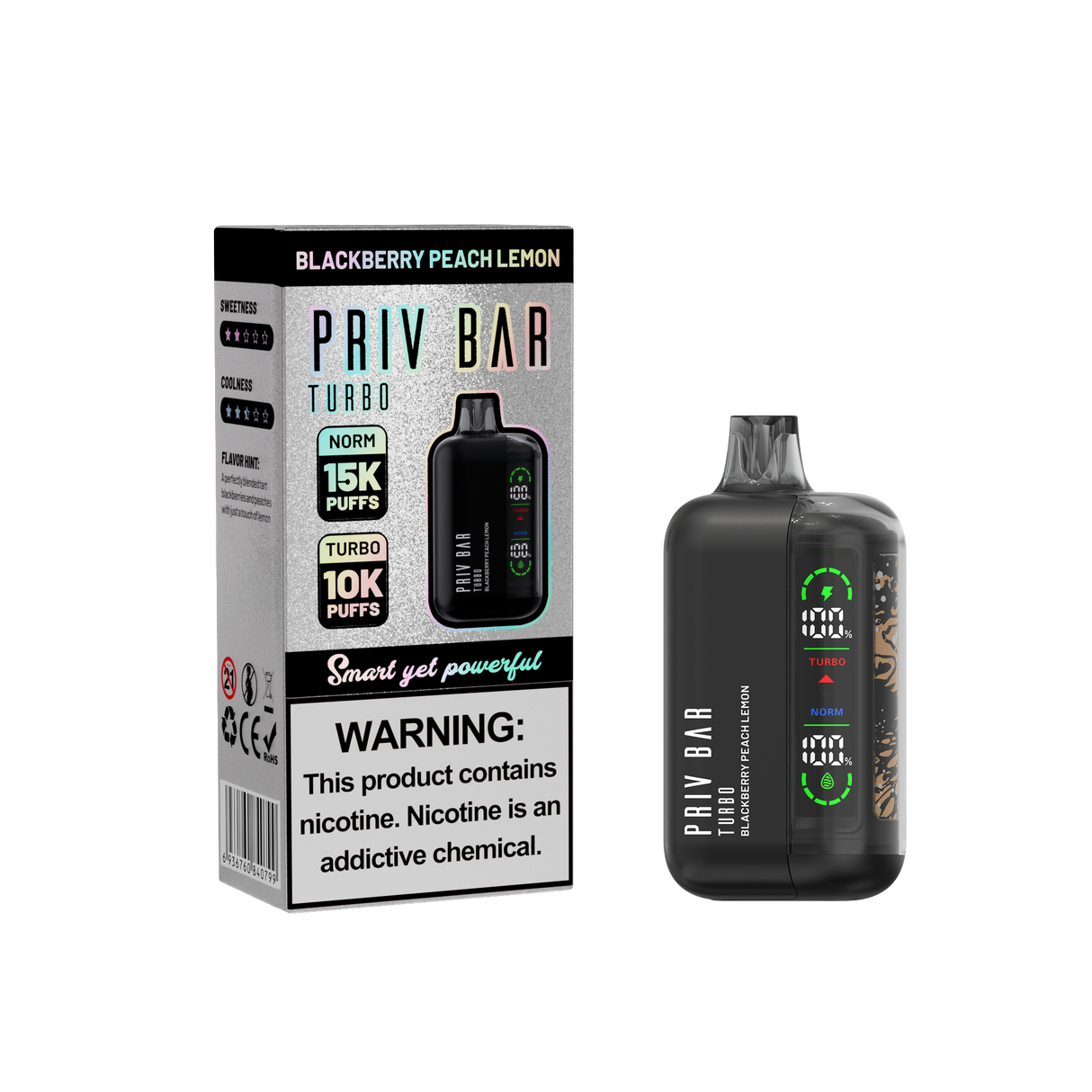 PRIV BAR Turbo Disposable Device - 15000 Puffs