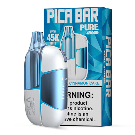 Assembled in USA | PICA BAR “Pure” 45K Puff Disposable Device - 45,000