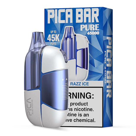 Assembled in USA | PICA BAR “Pure” 45K Puff Disposable Device - 45,000