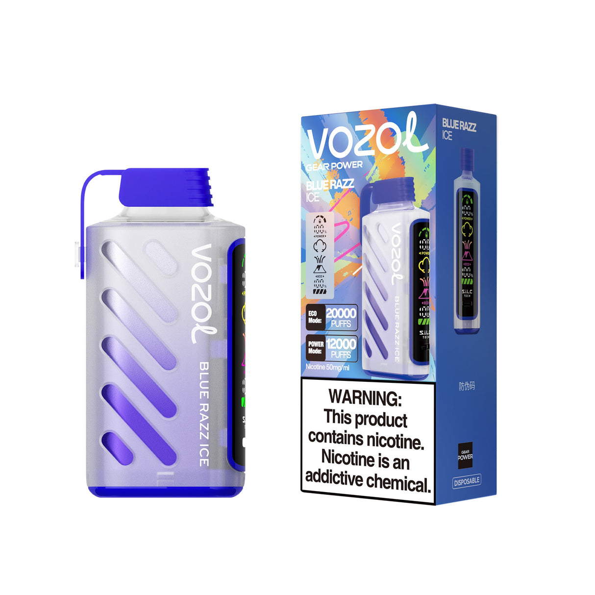 VOZOL Gear Power 20K Puffs Rechargeable Disposable Device - 20000 Puffs