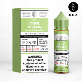 BSX Vapor BSX Series Cool Melon E-Liquid featuring melon, cantaloupe, cucumber, and menthol in a 60mL bottle.