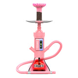 Baby Pink Cloud X Hookah: FZZYBAR Cloud X Hybrid Hookah in Baby Pink with portable case and accessories.