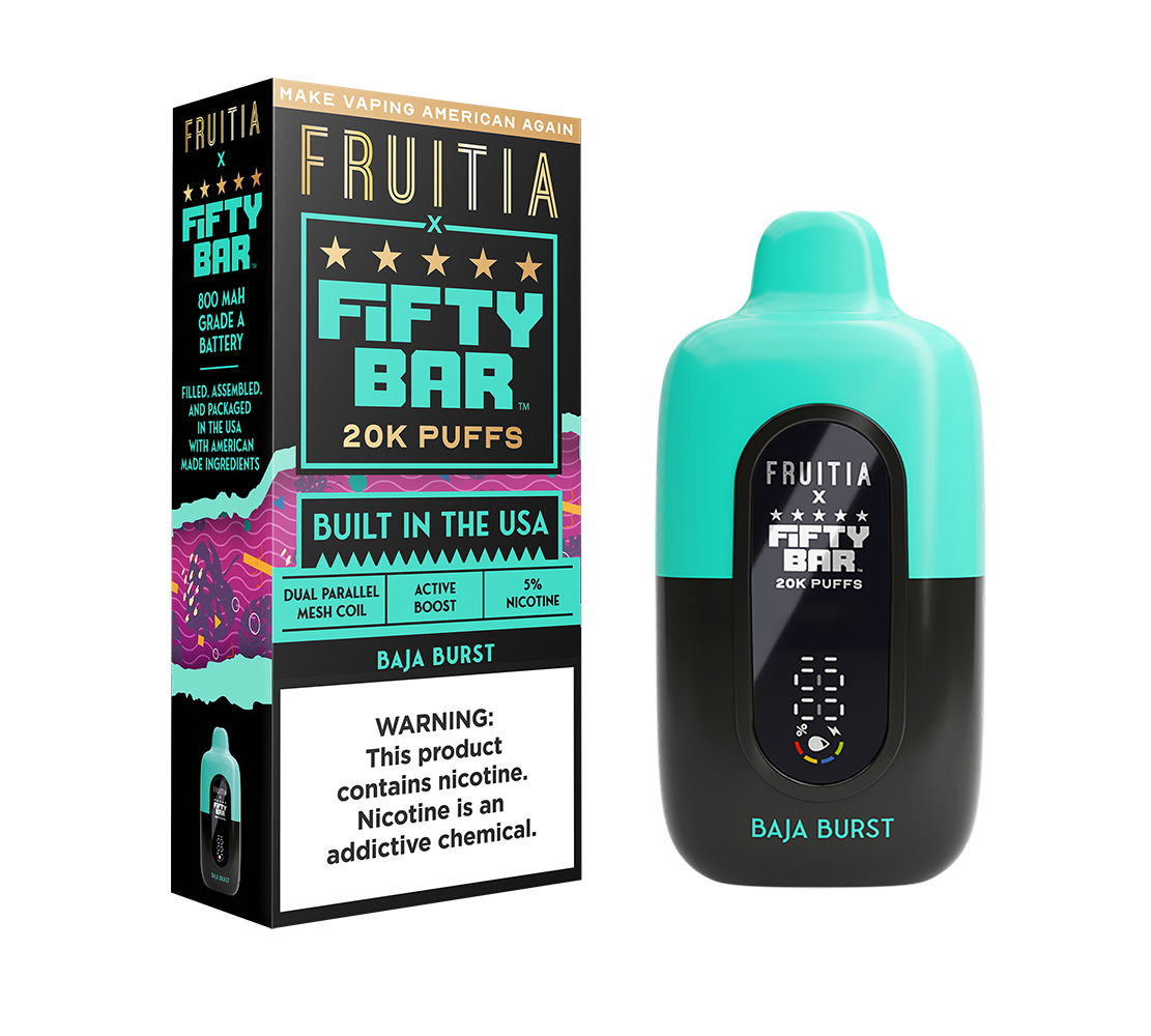 FRUTIA x FIFTY BAR 20K Puff Disposable Device - 20000 Puffs