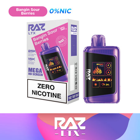 RAZ LTX 25K Zero Nicotine Disposable Device – 25,000 Puffs