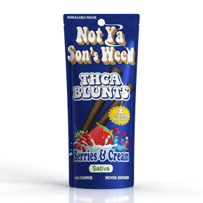 Not Ya Son’s Weed 1.5g THCA Blunt – 2 Pack, Non-Nicotine, Non-Tobacco, Slow Burn Wraps, Lab Tested