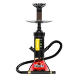 Black Cloud X Hookah: Sleek Black FZZYBAR Cloud X Hybrid Hookah with RGB LED light.