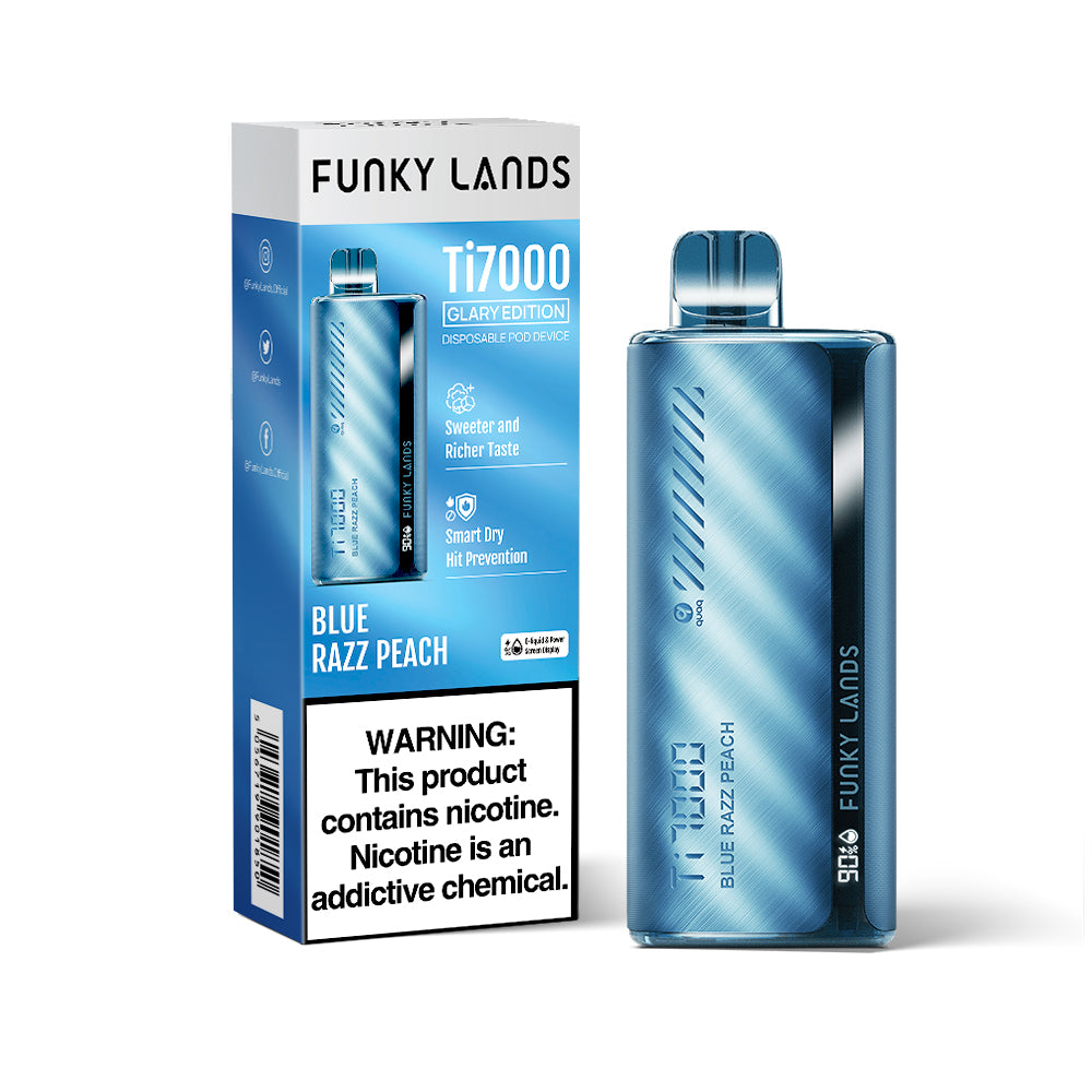 FUNKY LANDS Ti7000 Glary Edition Rechargeable Disposable – 7000 Puffs