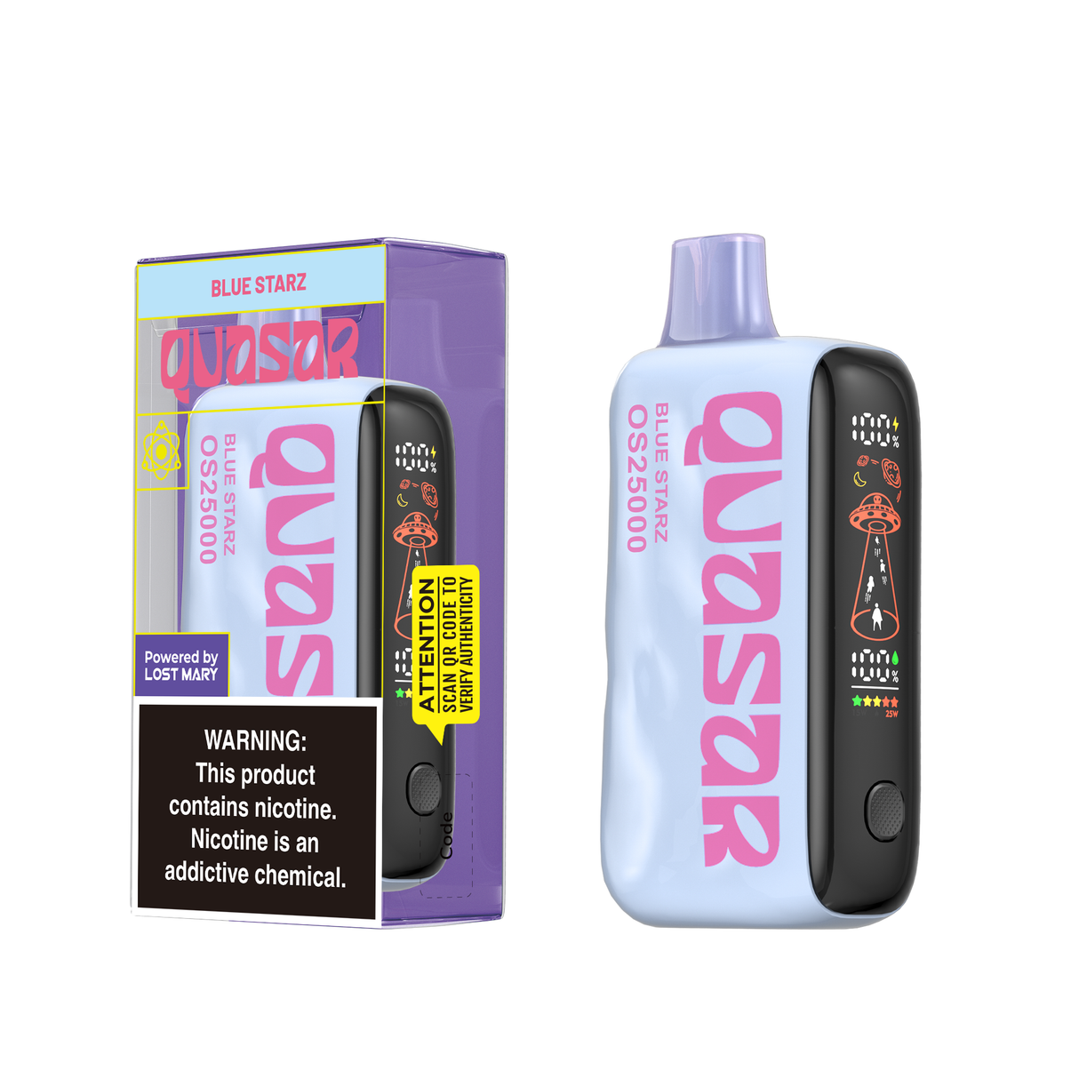 QUASAR OS25000 Powered By LOST MARY Disposable Device – 25000 Puffs