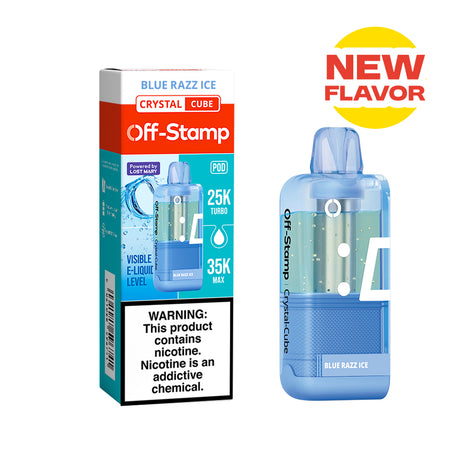 ⭐️TEXAS COMPLIANT ⭐️ | Off-Stamp X-CUBE "Crystal Cube" 35K Disposable POD – 35,000 Puffs
