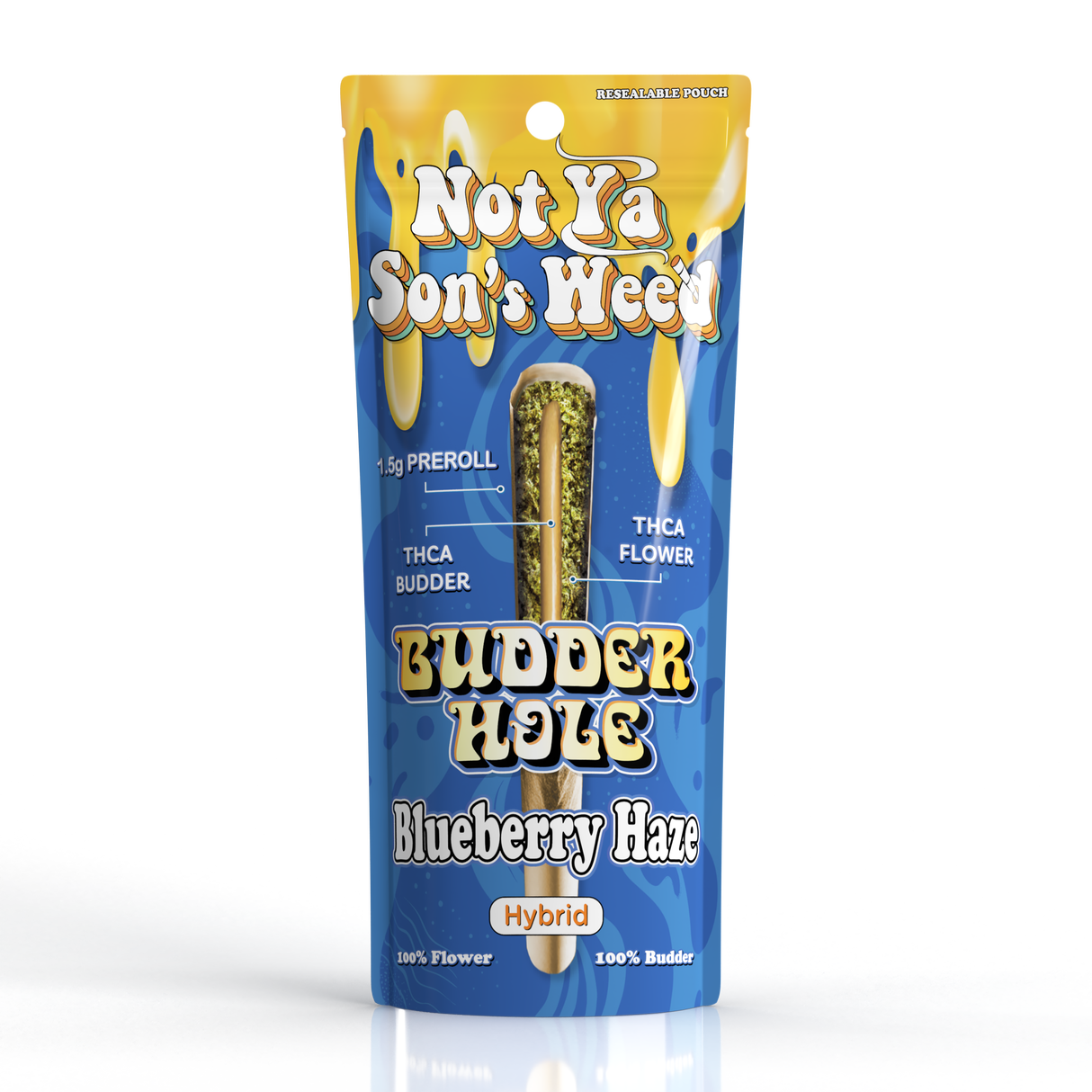 Not Ya Son's Weed THCA "BUDDERHOLE" 1.5g Pre Rolls - 2 Count