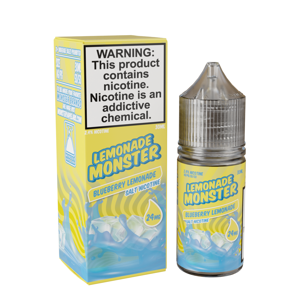 Lemonade Monster Salt Blueberry Lemonade 30ML – Tangy Lemonade & Blueberry Salt Nic E-Liquid