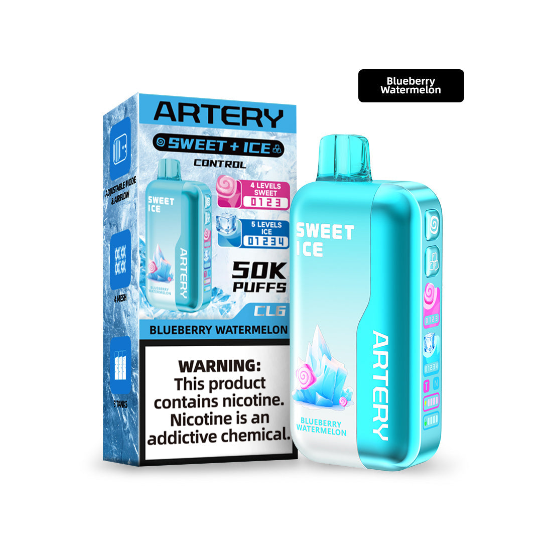 🎁 ARTERY CL6 Sweet & Ice Control Disposable Device - 50000 Puffs (50% off)