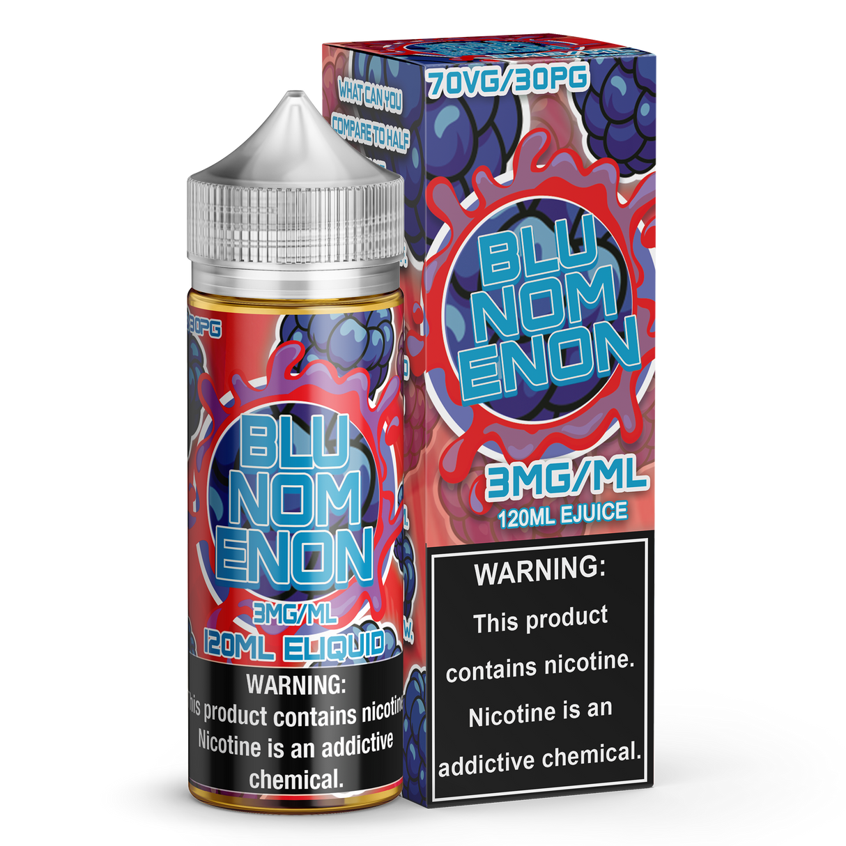 Blunomenon by NOMENON 120ML e-liquid bottle with child-resistant cap.