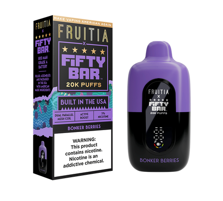 FRUTIA x FIFTY BAR 20K Puff Disposable Device - 20000 Puffs