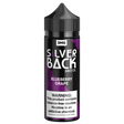 BooBoo by Silverback Juice Co. 120 mL bottle of grape and blueberry e-liquid.