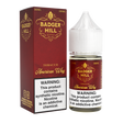 BADGER HILL RESERVE SALT American Way 30ML nicotine salt e-liquid with rich tobacco and brown sugar flavor profile.