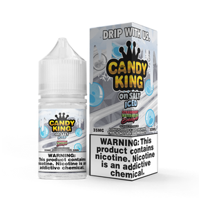 30ML CANDY KING ICED Strawberry Watermelon Bubblegum bottle with frozen strawberry, watermelon, and bubblegum flavors