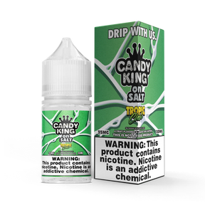 30ML CANDY KING on SALT Tropic Chew bottle with sweet, tangy, and sour tropical fruit candy flavor