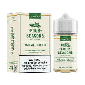 FOUR SEASONS Virginia Tobacco 60ML e-liquid with rich flue-cured bright leaf tobacco flavor.