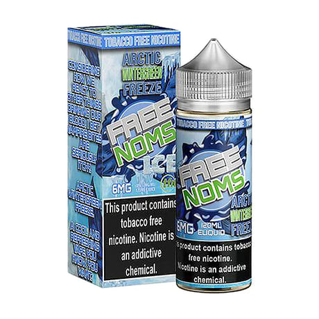 120ML Free Noms Arctic Wintergreen Freeze bottle with wintergreen and menthol flavor