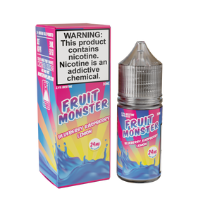 30ML Fruit Monster Salt – Blueberry Raspberry Lemon bottle with blue raspberry, lemon, and berry flavor