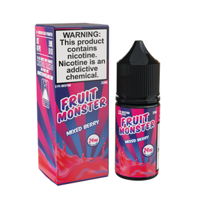 30ML Fruit Monster Salt – Mixed Berry bottle with blackberry, raspberry, and blueberry flavor