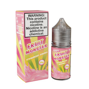 30ML Fruit Monster Salt – Strawberry Banana bottle with strawberry and banana flavor