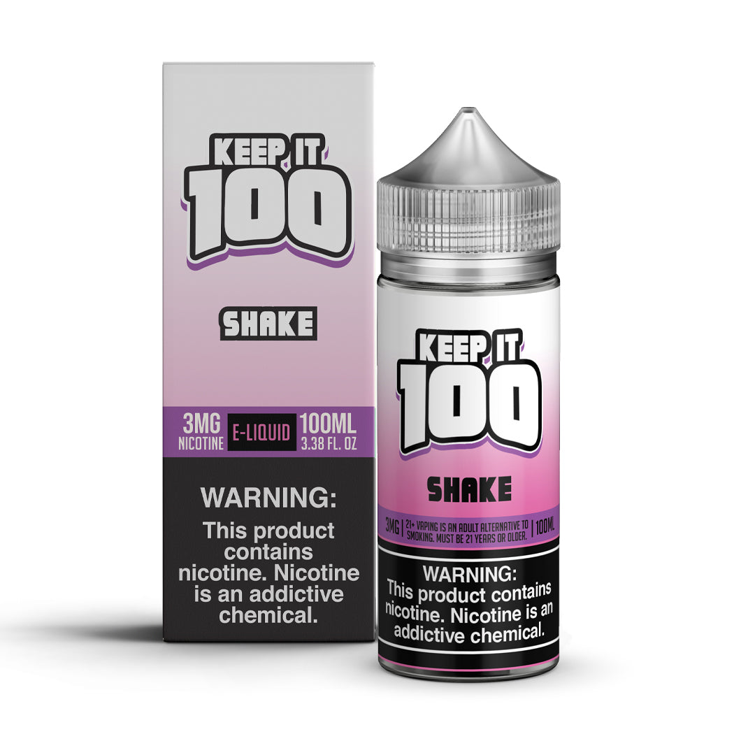 KEEP IT 100 Shake 100ML e-liquid with vanilla birthday cake milkshake dessert flavor.