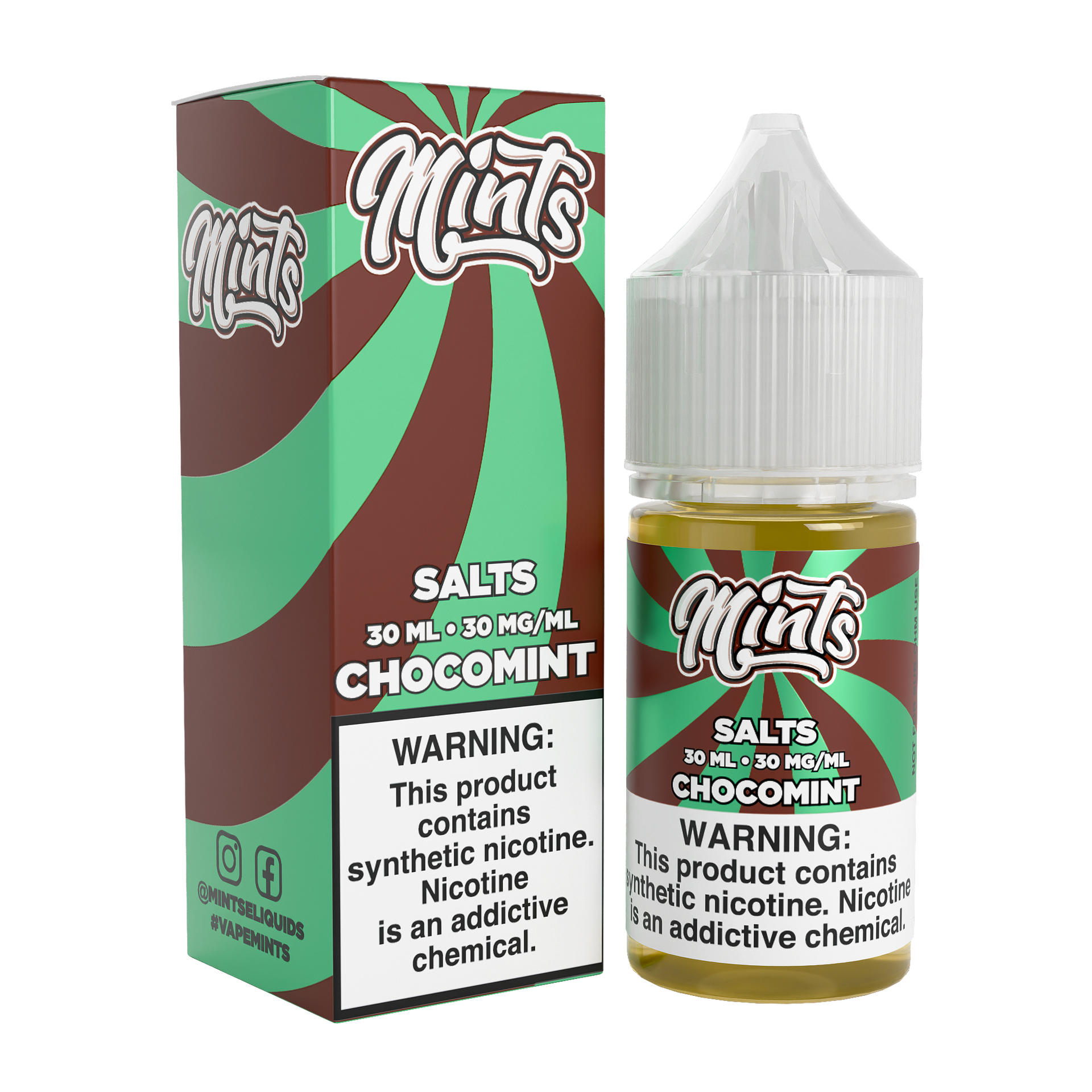 chocolate mint vape juice Buy Mints Vape Co SALT Chocomint 30ML – Chocolate Mint Nicotine Salt  E-Liquid – VapoRider