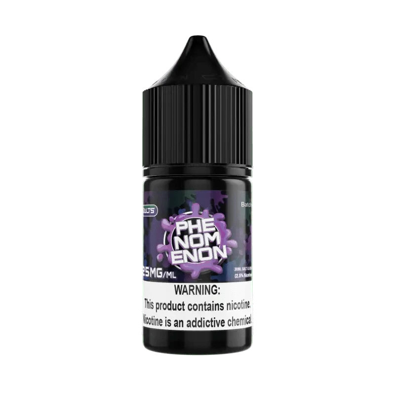 NOMS X2 SALT Phenomenon 30ML nicotine salt e-liquid with tropical fruit flavor blend.