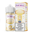 Pod Juice Golden Custard 100ML e-liquid with rich custard and vanilla dessert flavor profile.