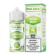 Pod Juice Jewel Mint 100ML e-liquid bottle with icy mint and cool menthol flavor profile.