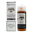 Ripe Vapes Platinum Tobacco San Juan Series 120ML e-liquid with tobacco, vanilla, and custard flavor profile.