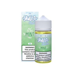 SKWEZED Frozen Mint 100ML e-liquid bottle with cool mint and icy flavor profile.