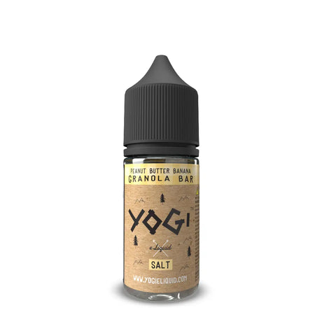 YOGI Peanut Butter Banana Granola Bar Salt Nic 30ML e-liquid with peanut butter, banana, and granola flavor profile.