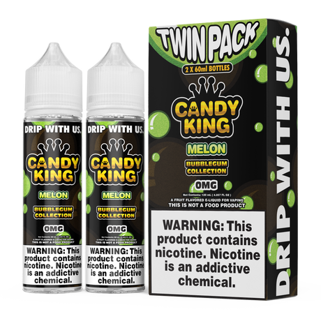 CANDY KING Bubblegum – Melon 120ML Twin Pack – Honeydew Cantaloupe Bubblegum Vape Juice